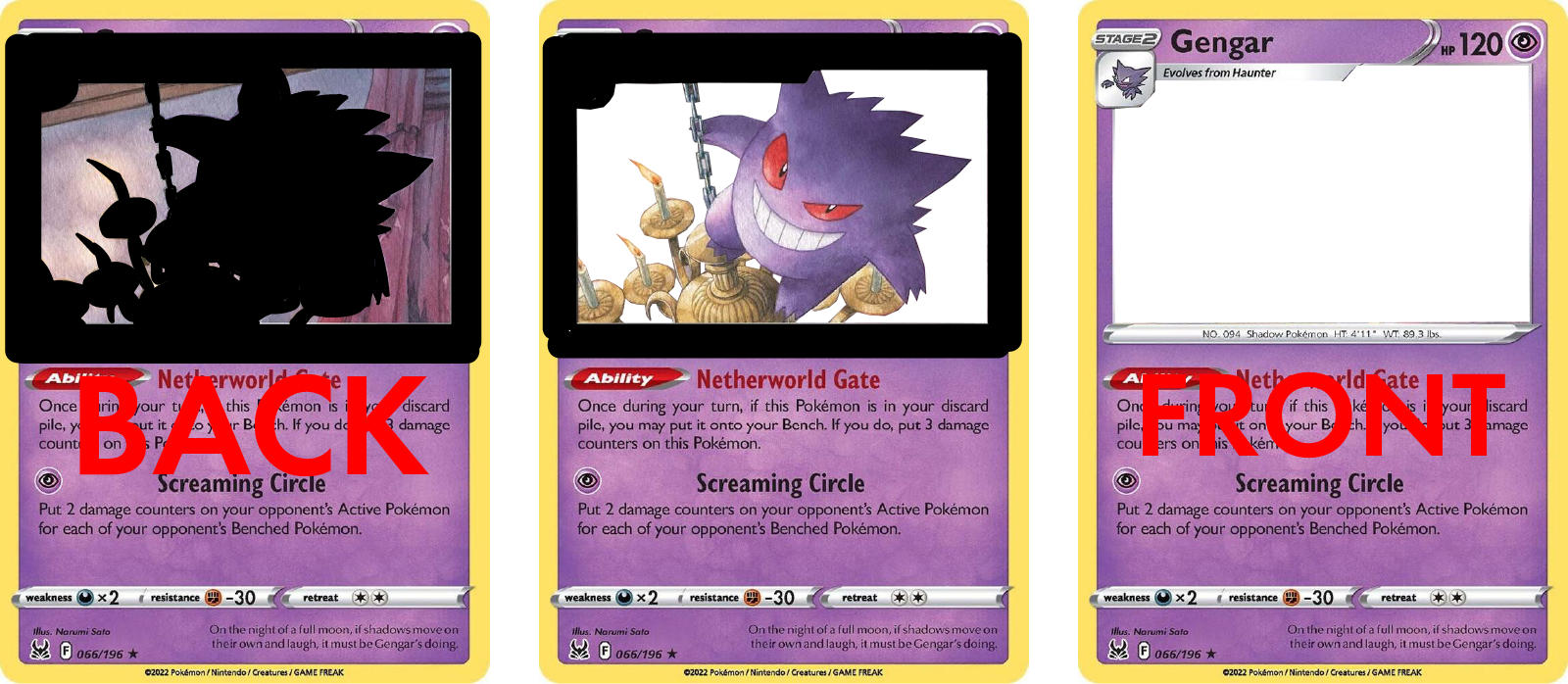 Steps on gluing a 3D card.